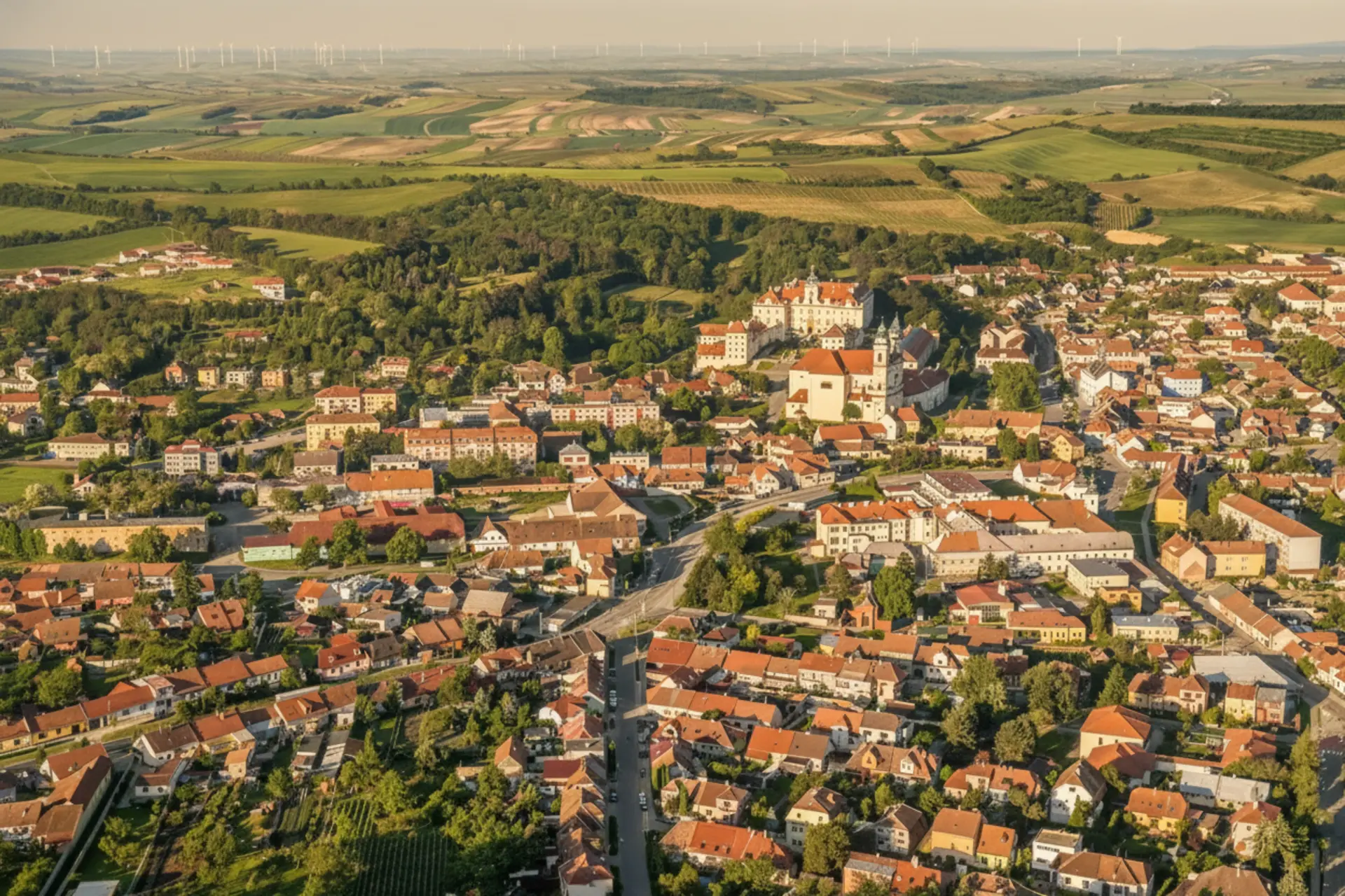 Zasloužený odpočinek s výhledem na zámek